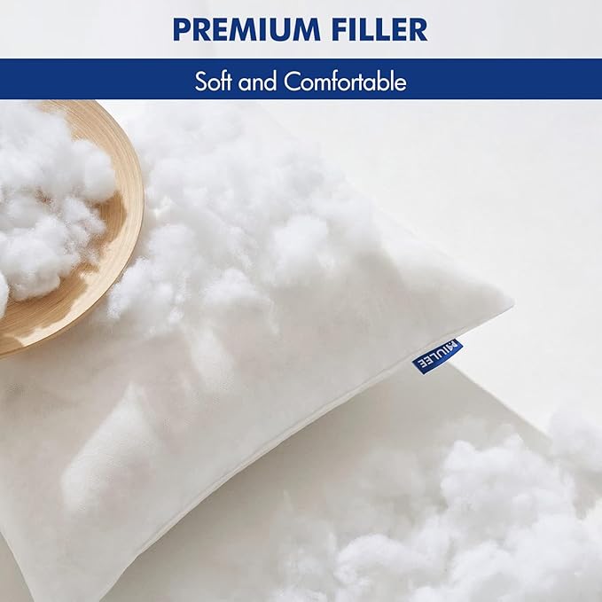 MIULEE Pillow Insert 16x24 Inch, Decorative Rectangle Throw Pillow Inserts, Premium Fluffy Pillow Forms Sham Stuffer for Sofa Couch Living Room