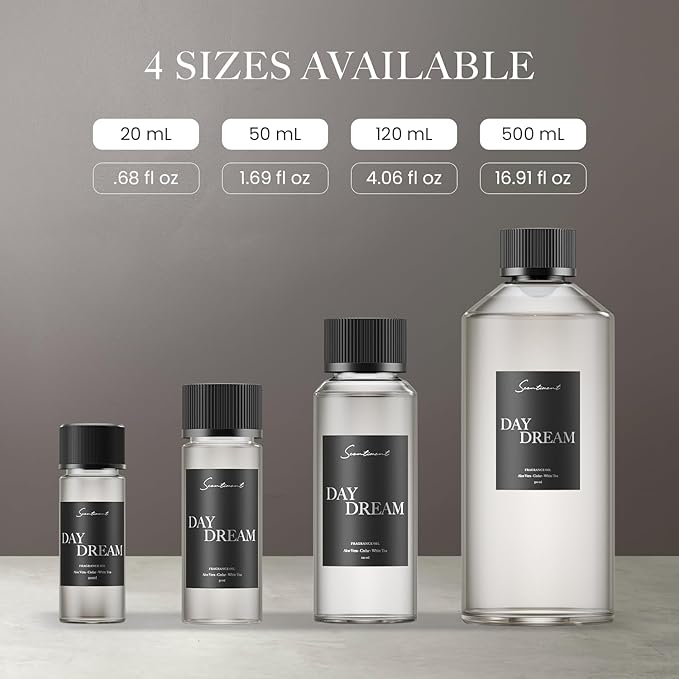 Scentiment Day Dream Fragrance Oil – Aloe Vera, Cedar, White Tea Scent for Diffusers, Aromatherapy Oil (120 mL)