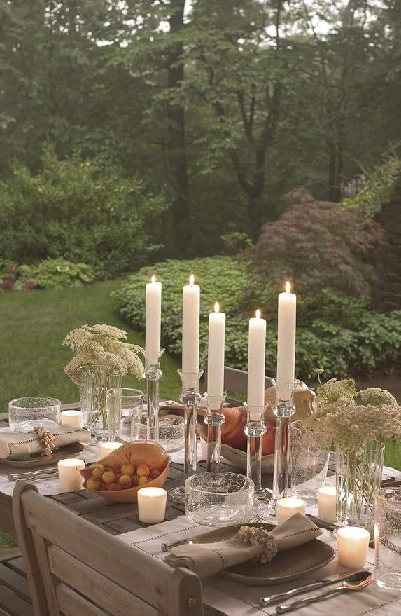 Root Candles 4-Count Unscented Dinner Candles Dripless Beeswax Enhanced Timberline™ Collenette Boxed Candle Set, 9-Inch, Ivory