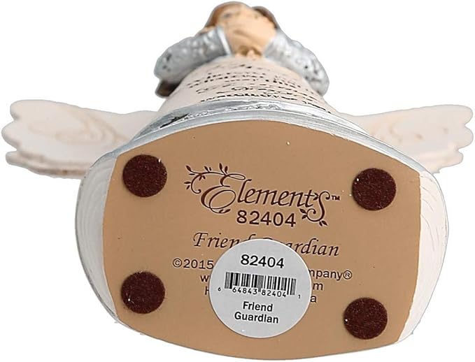 Pavilion Elements Angels Figurine - Guardian Angel Figure Display - "My Friend Wherever You Go, Whatever You Do, May This Guardian Angel Watch Over You" Printed Text, Collectibles Angel Figurines, 6"