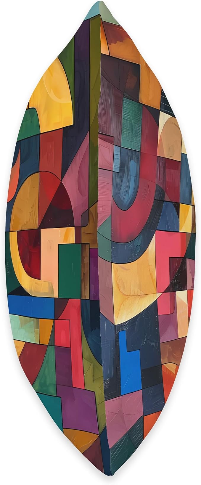 Tribal Fusion Chinle Cubism Art Throw Pillow