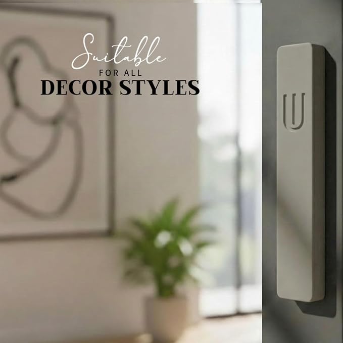 SURI Mezuzah for Door with Scroll – 9 Inch Modern Mezuzah Case with Non Kosher Scroll Included, Fits up to 8” Scroll, Easy Adhesive Installation, Gift Box Included