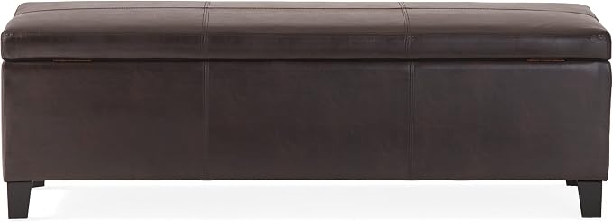 Christopher Knight Home Glouster PU Storage Ottoman, Brown
