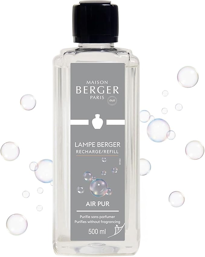 Maison Berger So Neutral Lampe Berger Refill, 500 ml (16.9 fl oz), Fragrance-Free Odor-Neutralizing Oil for Maison Berger Lamps, Made in France