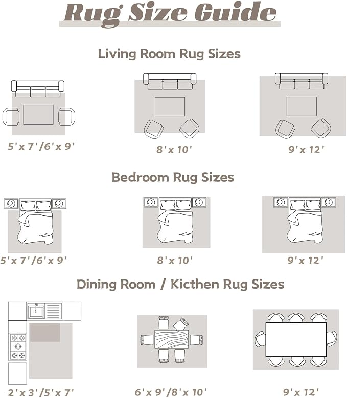 Area Rug 10x12 Washable Rug, Vintage Boho Medallion Rugs Non-Slip Soft Low Pile Large Distressed Rug Indoor Retro Carpet for Living Room Bedroom Dining Room Home Office (Taupe, 10'x12')