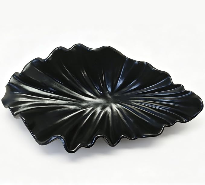 Balck Smal Bowl - 9.8” Fruit/Key/Purse Decorative Bowl for Home