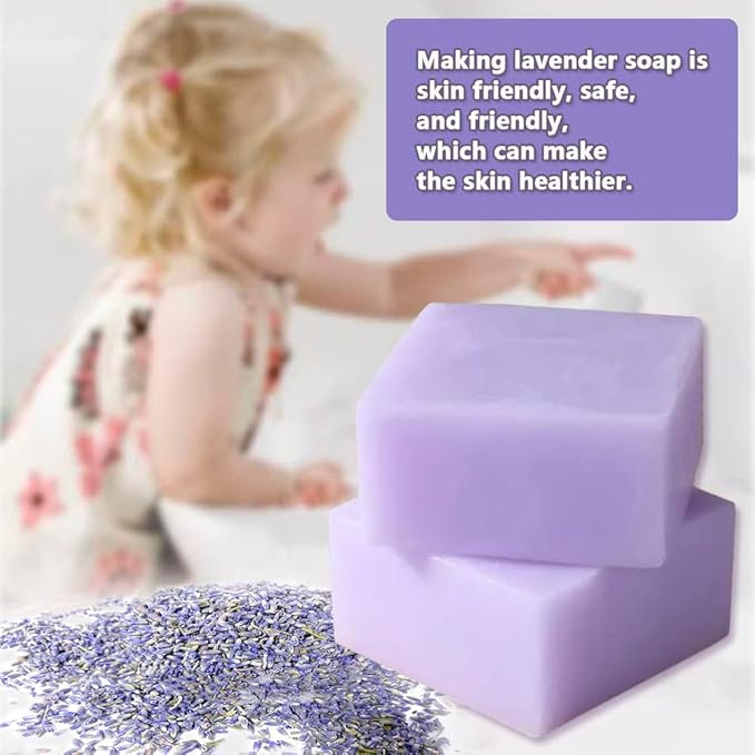 Dried Lavender Flowers, Natural Dried Lavender Buds, Fragrant Dried Lavender Bulk for Drawers and Closets, Wholesale Dried Flowers for Soap, Candle, Sachets, DIY (1/2 Pound)