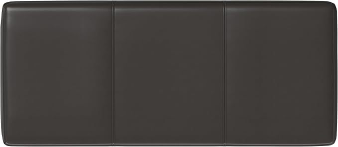 SIMPLIHOME Avalon Lift Top Rectangular Storage Ottoman - 44 inch Wide Upholstered Vegan Leather Lift-Top Ottoman in Tanners Brown, Contemporary Coffee Table Ottoman for Living Room with Hidden Storage