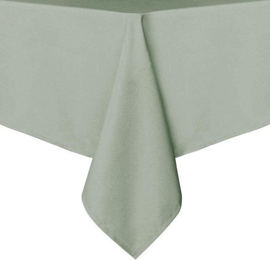sancua Rectangle Tablecloth - 60 x 120 Inch - Stain and Wrinkle Resistant Washable Polyester Table Cloth, Decorative Fabric Table Cover for Dining Tables, Buffet Parties and Camping, Sage Green