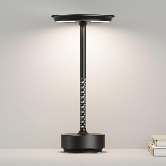 Rechargeable Cordless Table Lamps, Portable Battery Table Light.