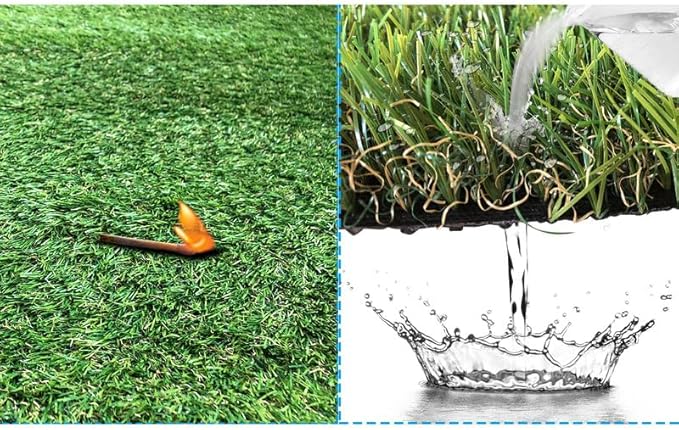 Petgrow Artificial Grass Turf 8FTX10FT(80 Square FT),Realistic Indoor Outdoor Garden Lawn Landscape Patio Synthetic Turf Mat- Thick Fake Faux Grass