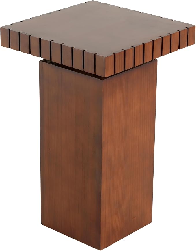 Christopher Knight Home Sidas Modern Square Side Table, Living Room Sofa End Table, Small Coffee Table, No Assembly Needed, Walnut