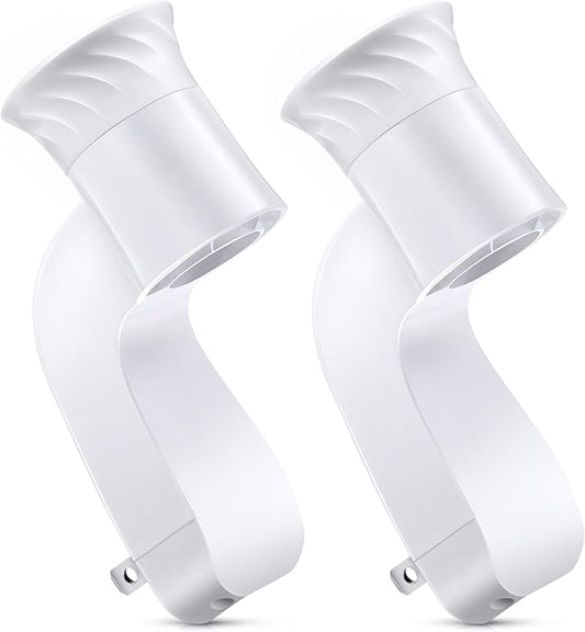 Hohean 2 Pack Wall Fragrance Plug in Compatible with Bath and Body Works WallFlower Refills, ETL Certified, Rotatable, Precise Scent Adjustable Fragrance Control Diffuser Plug for Home, Office (White)