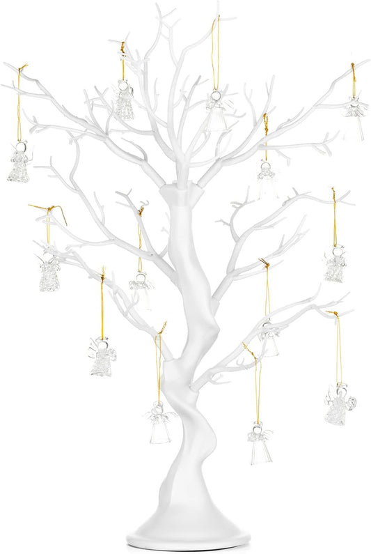 Nuptio White Christmas Tree Branch Artificial 22.8 inch Tall Manzanita Tree Centerpiece Wedding Centerpieces for Tables, Decorative Ornament Display Tree Branches for Decoration Weddings (1 Pc)