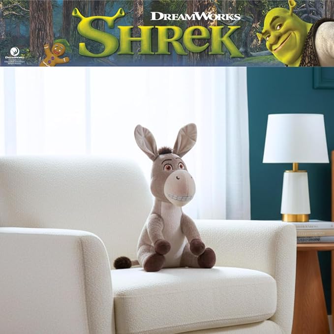 Franco Shrek Donkey Cuddle Pillow Buddy, Kids Bedding Super Soft Plush, (Officially Licensed Product)