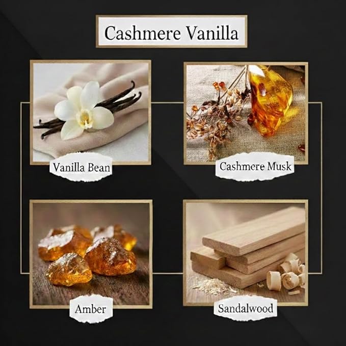 Black Reed Diffusers for Home | Premium Fragrance Diffuser | Reed Diffuser Sticks in Oil Set with Cashmere Vanilla Scent | Smell Good Stuff | Long-Lasting Oil for Bathroom & Office (5 oz)