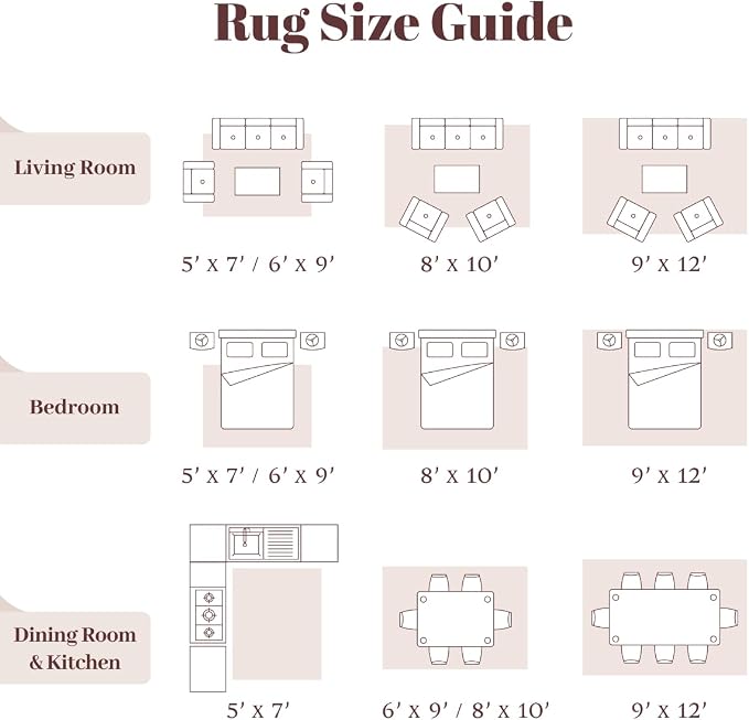 Homemate Washable Rug 2x6 Area Rugs - Vintage Faux Wool Rugs for Living Room Bedroom Dining Room - Non Slip Foldable Carpet Indoor Area Rug for Home Decor（2'x6', Beige