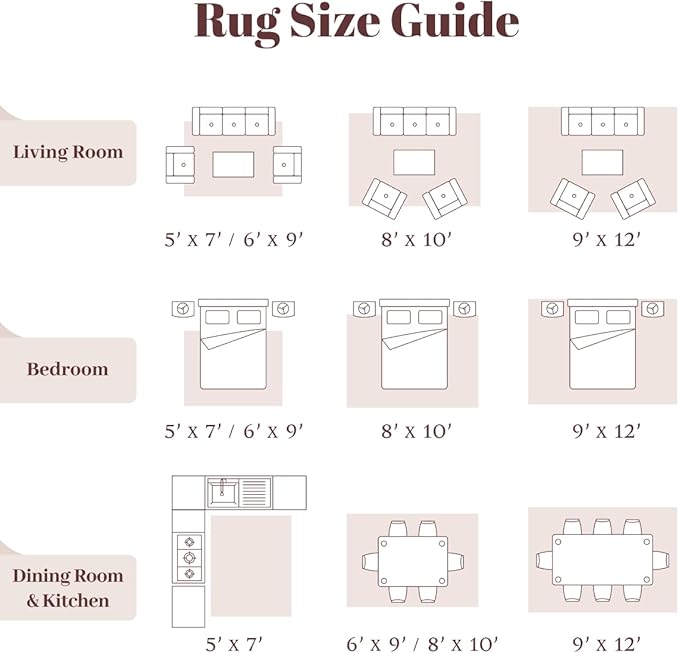 Homemate Washable Rug 2x6 Area Rugs - Vintage Faux Wool Rugs for Living Room Bedroom Dining Room - Non Slip Foldable Carpet Indoor Area Rug for Home Decor（2'x6', Pink