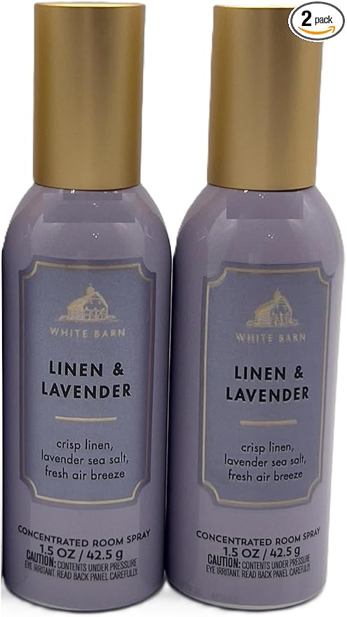 White Barn-Bath & Body Works Linen and Lavender Concentrated Room Spray 1.5 oz Set of 2