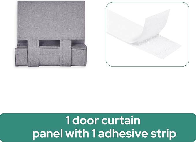 HOMEIDEAS 100% Linen Blackout Sidelight Curtains for Front Door, Side Door Window Curtains, Small Window,Thermal Insulated Covering, 1 Panel, W12 X L40 Inch, Light Gray
