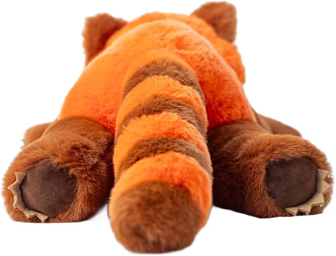 Lunapuer Snugglekid Red Panda Sensory Weighted Vibrating Pillow, Pressure Activated for Kids Adults, Weighted Plush Pillow – Soft Weighted Stuffed Animal, 11x20, Cuddly Plush Toy