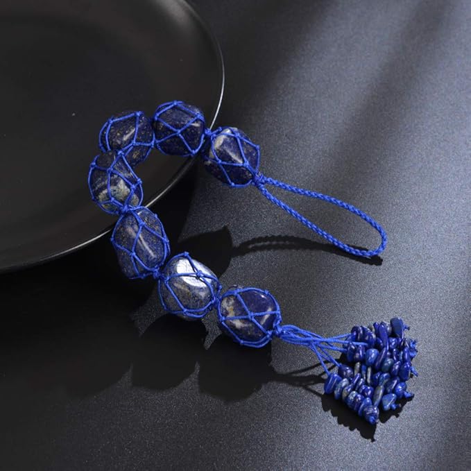 Healing Crystals Home Interior Decoration Car Hanging Ornaments Good Luck Home Decoration for Reiki Healing Good Luck Feng Shui (Lapis Lazuli)