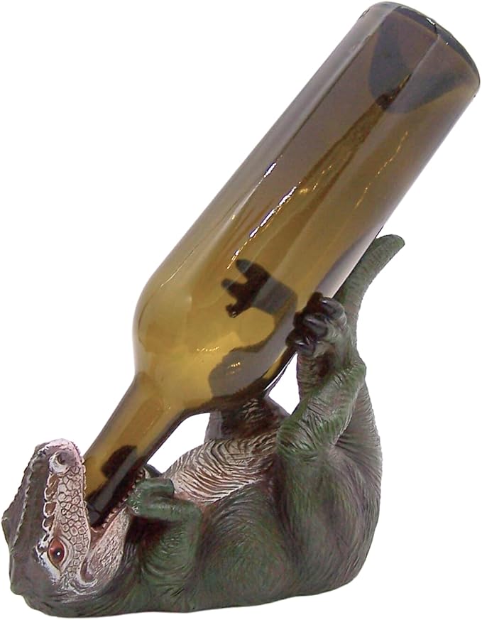 Wowser Unique T-Rex Wine Bottle Holder - Home Bar Decor & Wine Organizer