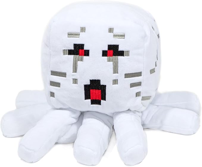 Minecraft Ghast Plush Stuffed Pillow Buddy - Super Soft Polyester Microfiber, 15 inches (Official Minecraft Product)
