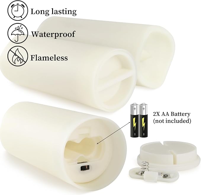 fclayvts 36-Pack LED Flameless Candles with Remote Control - Perfect for Home, Parties, and Special Occasions - Create a Magical Ambiance Effortlessly(Three Sizes)