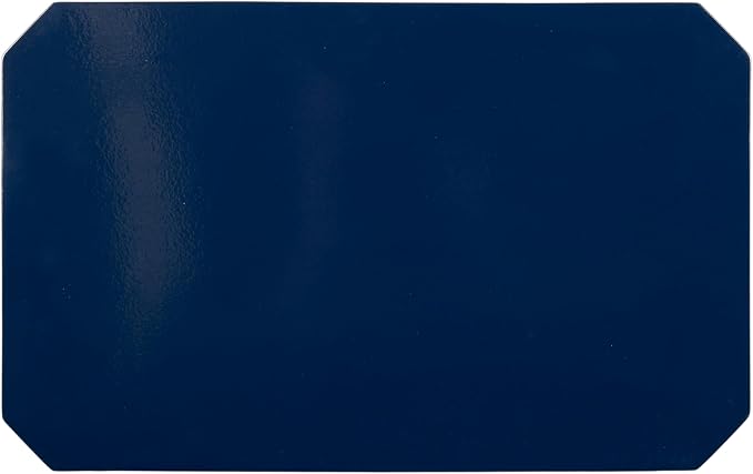 Kate and Laurel Talcott Modern Rectangle Wooden Side Table, 16 x 10 x 25, Navy Blue, Transitional Decorative Two-Tier End Table for Use as a Bedroom Nightstand or Living Room Accent