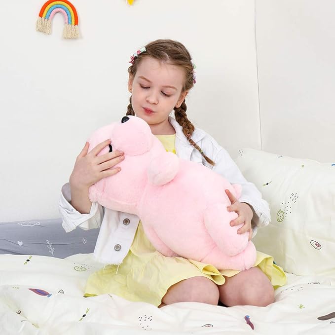 Tezituor Koala Bear Stuffed Animal,20 Inch Pink Koala Plush Toy Hugging Pillow Stuffed Bear Plushies Birthday Gifts for Girls Boys