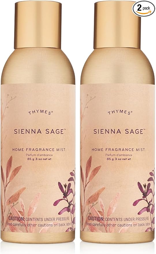 Thymes Sienna Sage Home Fragrance Mist (3.0 oz) (Pack of 2)