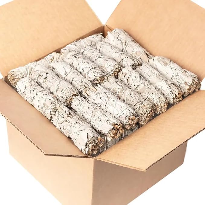 White Sage Smudge Sticks - 30-4" Sage Bundles - Perfect Sage Stick Smudge Sticks Smudging Kit Replenishment