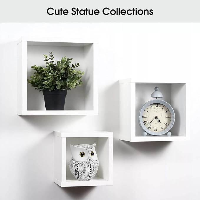 APPS2Car Owl Statue for Home Decor Accents Office Decoration, Handmade Polka Dots Buhos Modern Bird Figurine for Indoor Book Shelf Desktop Cabinet Fireplace Mantel Living Room Bedroom Ornament (White)