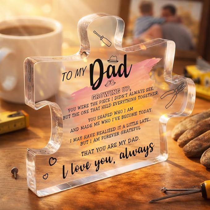 To My Dad – Best Dad Ever Gifts, Valentines Fathers Day Daddy Gifts from Daughter or Son, Golf Dog Bonus Father in Law Birthday Gift