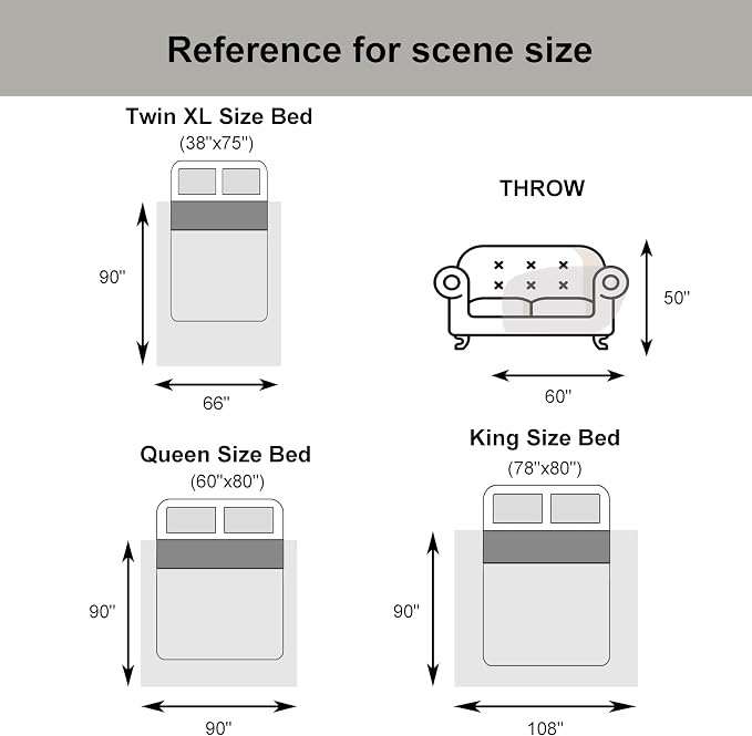 Talasily 100% Cotton Blanket King Size for Bed - Spring and Summer Cooling Lightweight & Breathable Bedding -Soft Waffle Weave Christmas Blanket, Machine Washable,Gray,108x90 Inches