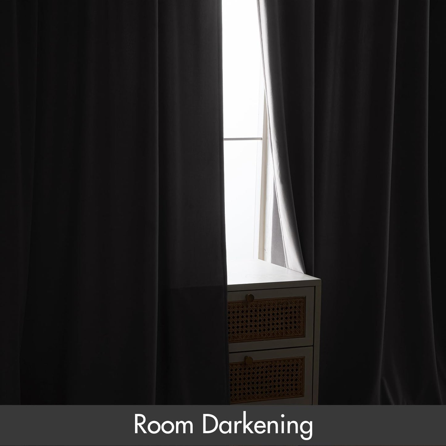 MIULEE Silver Velvet Curtains Thermal Insulated Blackout Curtain Drapes for Bedroom Living Room Darkening 84 Inches Long Curtains Panels Rod Pocket Set of 2