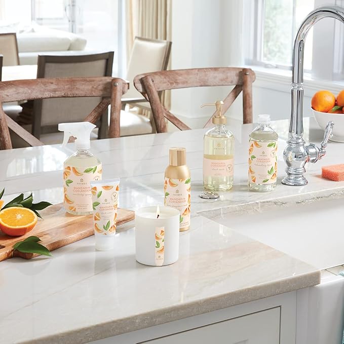 Thymes Home Fragrance Mist – Room Air Fresheners for Home Long Lasting – Air Freshener Spray – Premium Home Fragrance – Notes of Mandarin, Coriander, Lemon & Warm Cedarwood (Mandarin Coriander, 3 oz)