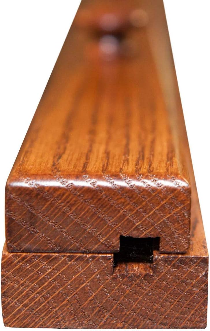 RRD Quilt Hanger for Wall for Display (96") Amish Made Wooden Quilt Rack Wall Mount - Rustic Tapestry Quilt Wall Hangers (Oak Wood, Michaels Stain)