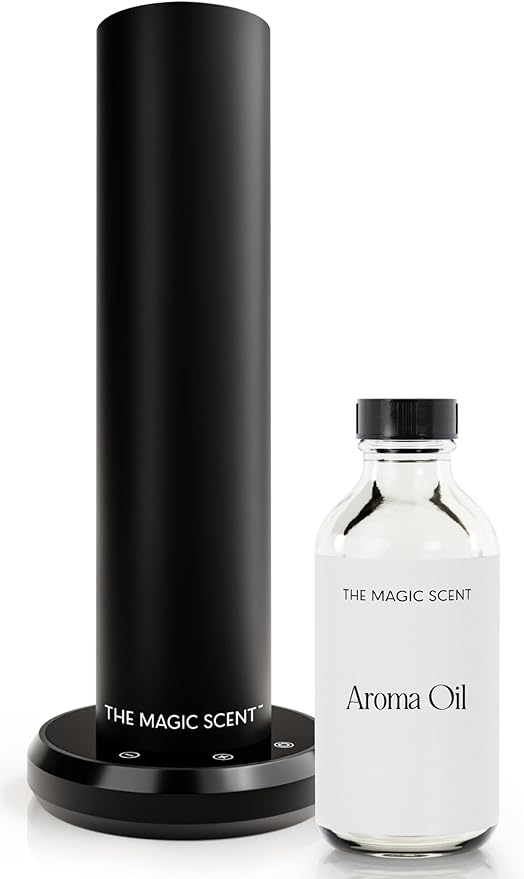 The Magic Scent Bluetooth Diffuser: Smart Ultra-Quiet Cold-Air Waterless Scent Diffuser for Home, Hotel, & Office - Programmable Intensity & Timer - Premium Aroma Oil Included