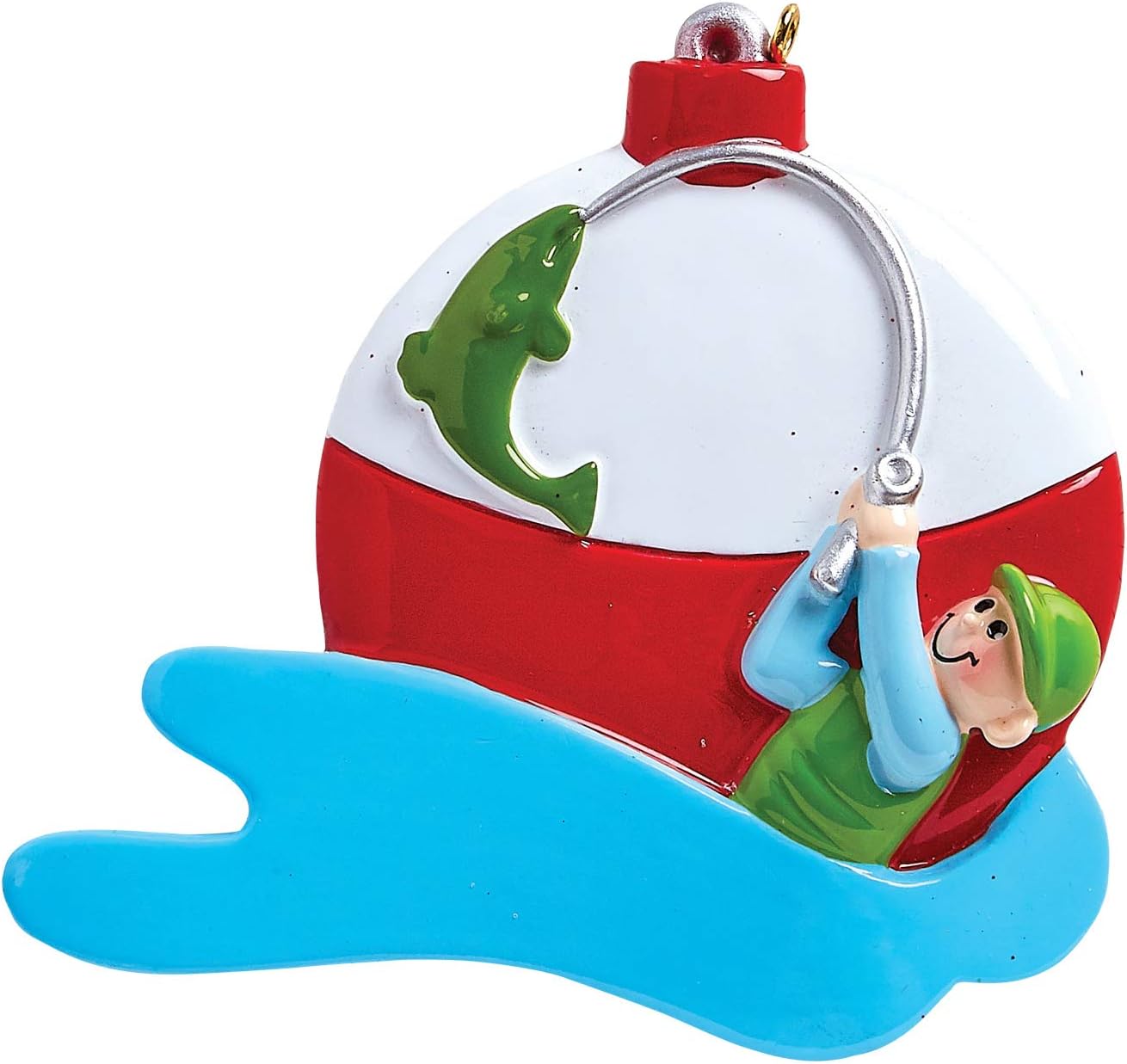 Elves Personalized Fly Fishing Ornament 2024 - Merry Fishmas Fisherman Christmas Tree Decor