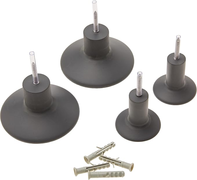 Blomus Wall Hooks 65800 Wall Hook Set, Gunmetal, 4.5 cm