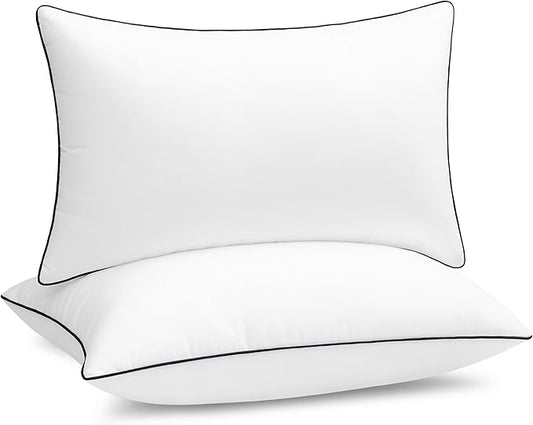 puredown® 12x20 Pillow Inserts Set of 2, Fluffy Overfilled Down Alternative Lumbar Pillows, Soft Plush Decorative Throw Pillows for Couch, Sofa, Bed and Home Decor