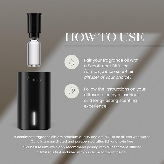 Scentiment Diffuser Oil - Fresh Rain | Aromatherapy Home Fragrance |Inspired by Marriott® Hotels | Luxurious Scent with Notes of Fresh Grapefruit and Crisp Red Currant (20 mL)
