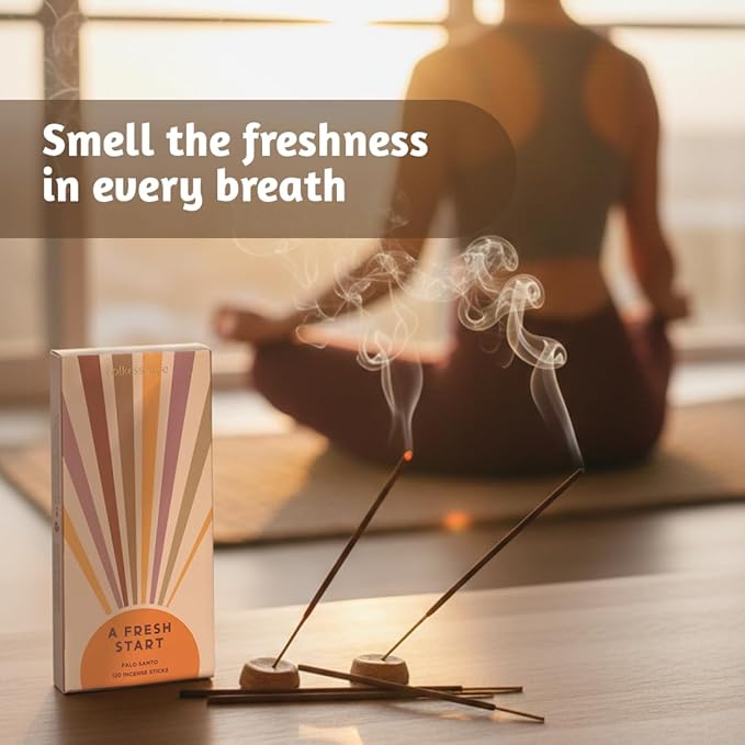 Folkulture Palo Santo Incense Sticks (120 Sticks) | Palo Santo Fresh Scent Insence-Sticks for Aromatherapy, Yoga, Room Freshener Gifts |No Charcoal,Non Toxic, 45 Mins, Long Burning Inscents-Sticks