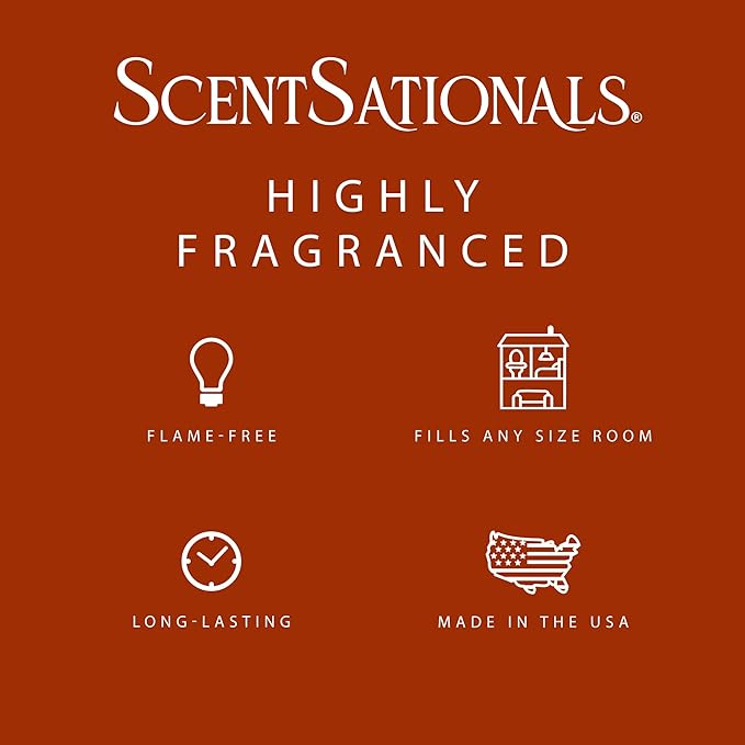 Scentsationals Wax Melts Strong Scent - Pumpkin Spice - Long Lasting Scented Melts for Warmers, 10oz (24-Cubes)