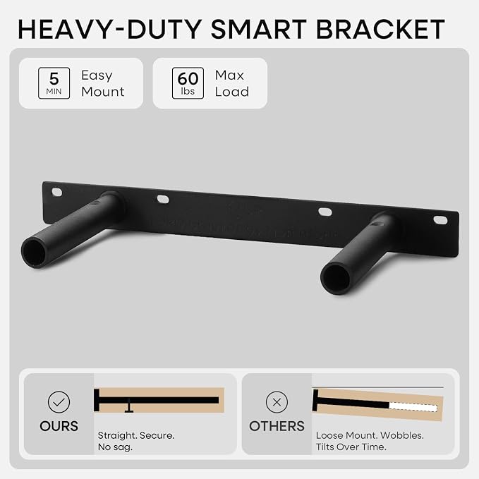 Homeforia 16 inch Black Floating Shelves, High End Solid Real Wood 16inch Bathroom Floating Shelves for Wall Mounted, 16in Wooden Small Floating Shelf, Heavy Duty Bracket, 16 X 6.5 X 1.75 in, Set of 3