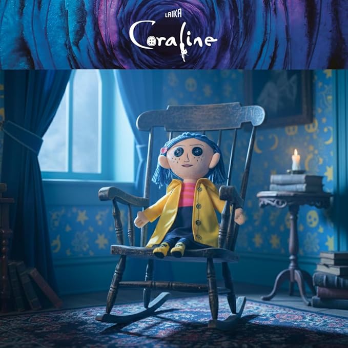 Coraline Cuddle Pillow Plush, Kids Bedding Super Soft Plush Pillow, (Officially Licensed Product) By Franco
