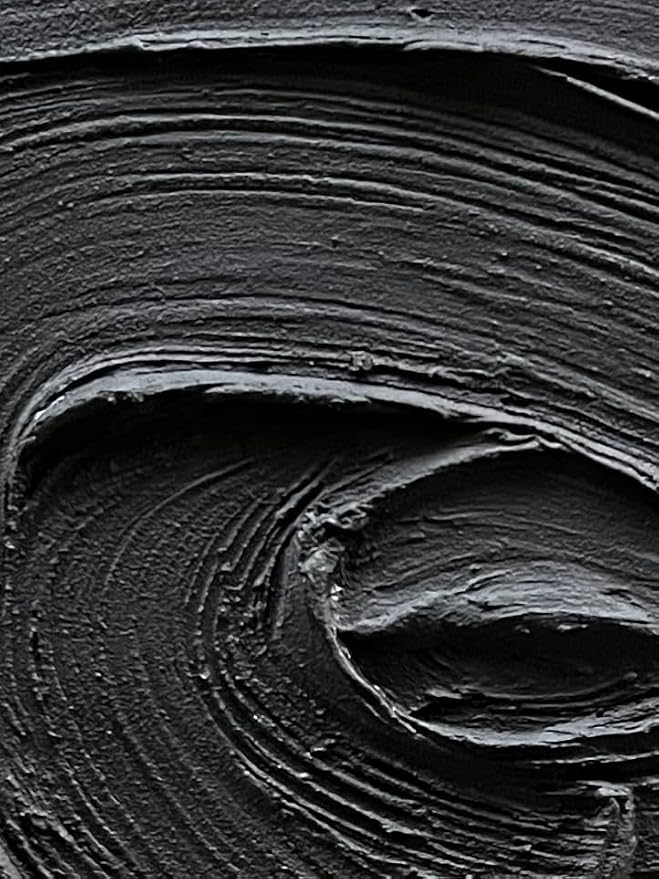 NANKAI Art Hand Painted Black Texture Abstract Oil Painting Contemporary Minimalist Art Home Wall Decoration Painting 36x24 inches
