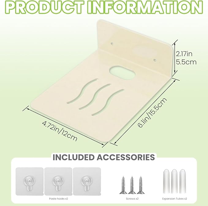 Steel Floating Shelves for Wall,Small Wall Shelf，Suitable for Bedroom, Living Room, Bathroom, Kitchen, Office (Warm White, 4.72x6.1 in)